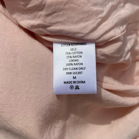 ASTR the Label Blush Pink Ruffle Bell Sleeve Faux Wrap Mini Dress - Size Medium - Picture 10 of 12